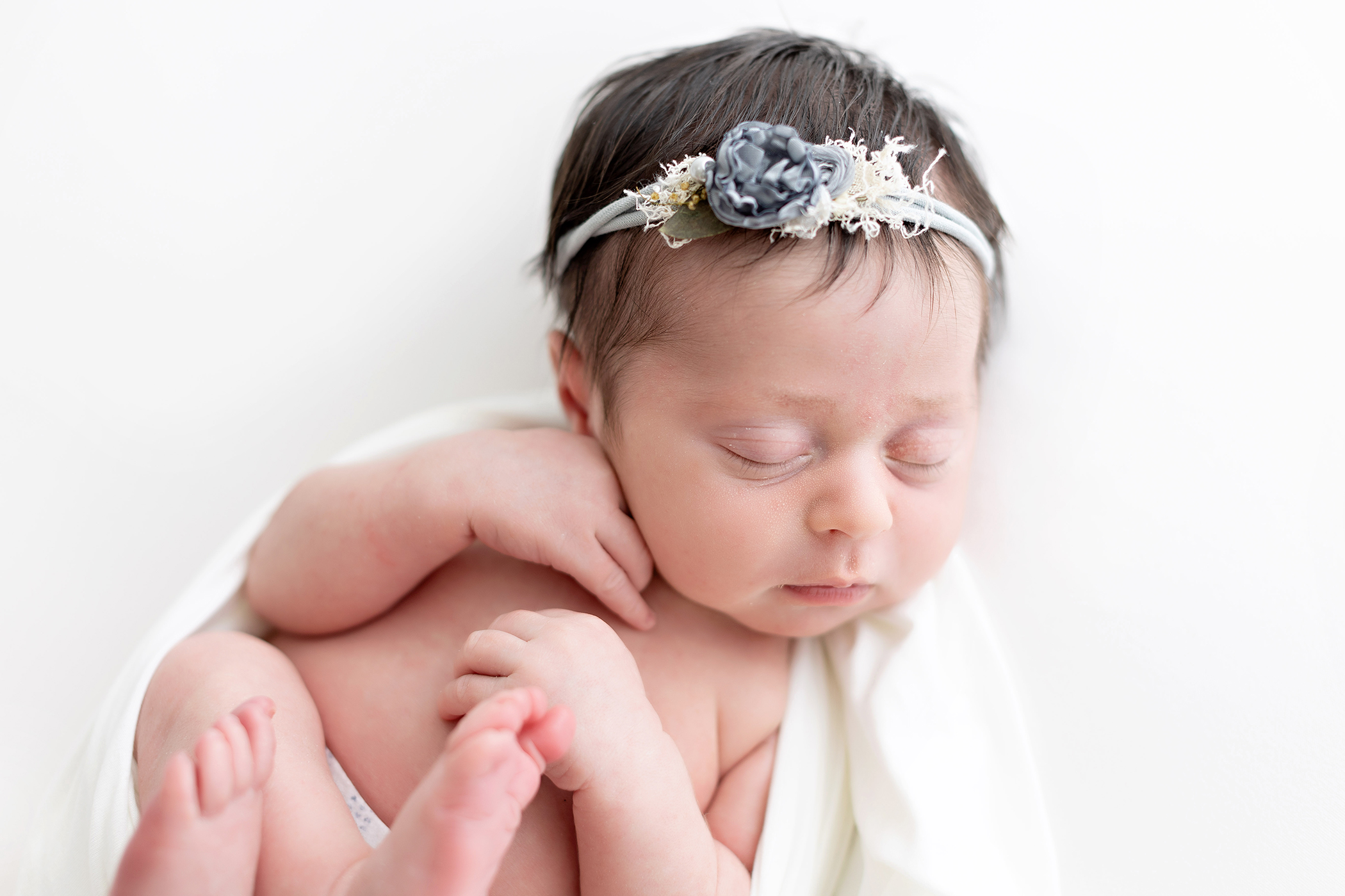 newborn baby girl portraits